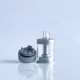 Rekavape VMM Imperia Style RTA Rebuildable Tank Atomizer - Matte Silver, 316SS + PC, 5ml, DL / MTL Air Plate, 22mm