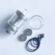 Rekavape VMM Imperia Style RTA Rebuildable Tank Atomizer - Matte Silver, 316SS + PC, 5ml, DL / MTL Air Plate, 22mm