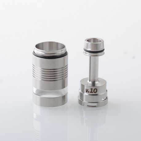 Rekavape BY KA V10 Standard Combo Radiator Style Replacement Tank Tube - Silver + Translucent, 316SS + PCTG, 3.5ml