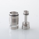 Rekavape BY KA V10 Standard Combo Radiator Style Replacement Tank Tube - Silver + Translucent, 316SS + PCTG, 3.5ml