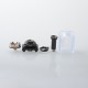 Monarchy iMobb Style RBA Bridge with Boro Tank for Billet / BB / Boro Mod - Black, 4 PCS Air Pin 1.0, 2.0, 3.0 / 3,5mm