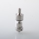 Authentic Ambition Mods TRINITY MTL RTA Atomizer - Silver, 2ml, 4 PCS Pins: 0.8, 1.0, 1.2, 1.4mm, 19mm Diameter