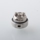 Authentic Ambition Mods TRINITY MTL RTA Atomizer - Silver, 2ml, 4 PCS Pins: 0.8, 1.0, 1.2, 1.4mm, 19mm Diameter