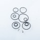 YFTK Kayfun X Mini Style MTL RTA Replacement Sealing O-Rings + Screw Set - Silicone + SS