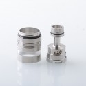 Rekavape BY KA V10 Nano Combo Radiator Style Replacement Tank Tube - Silver + Translucent, 316SS + PCTG, 3.5ml