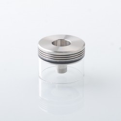 Rekavape Replacement Nano Tank Tube Kit for Kuma 22mm RTA - Silver, Stainless Steel + Glass, 2.0ml