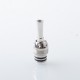 510 Drip Tip for RDA / RTA / RDTA Atomizer - Silver, 360 Degree Rotatable Mouthpiece