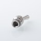 510 Drip Tip for RDA / RTA / RDTA Atomizer - Silver, 360 Degree Rotatable Mouthpiece