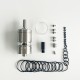 Rekavape Muted Style MTL RTA Rebuildable Tank Atomizer - Silver, 4.1ml, 22mm Diameter