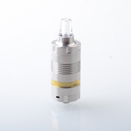 Rekavape BY KA V10 Standard Combo Radiator Style MTL RTA Atomizer - Silver + Brown, 316SS + PEI, 5.0ml, 22mm