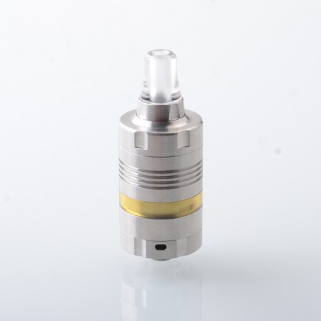 Rekavape BY KA V10 Nano Combo Radiator Style MTL RTA Atomizer - Silver + Brown, 316SS + PEI, 3.5ml, 22mm