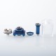 Monarchy iMobb Style RBA Bridge with Boro Tank for Billet / BB / Boro Mod - Blue, 7 PCS Air Pin 0.8, 1, 1.2, 1.5, 2, 3, 4mm