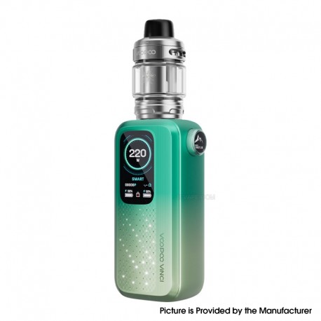 [Ships from Bonded Warehouse] Authentic VOOPOO VINCI Spark220 220W Box Mod Kit with Uforce-X Tank 6.5ml - Spring Green, 5~220W