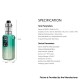 [Ships from Bonded Warehouse] Authentic VOOPOO VINCI Spark220 220W Box Mod Kit with Uforce-X Tank 6.5ml - Spring Green, 5~220W