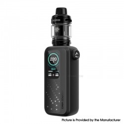 [Ships from Bonded Warehouse] Authentic VOOPOO VINCI Spark220 220W Box Mod Kit with Uforce-X Tank 6.5ml - Midnight Black, 5~220W