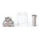 SXK Monarchy iMobb Style RBA Bridge with Boro Tank for Billet / BB / Boro Mod - Silver, 6 PCS Air Pin 1, 1.2, 2.5, 3, 3.5, 4mm