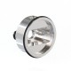 Authentic Auguse Kuaifu 22mm RTA Atomizer - Silver, 4.0ml, 2 x 0.9mm, 2 x 0.8mm, 2 x 1.0mm, 2 x 1.2mm, 1 x Non Porous, 22mm