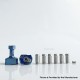 Rekavape Wick'd Bridg'D Alpha Style RBA Bridge for Billet / Boro Mod - Blue, Titanium, Air Pin 1.2, 2, 2.5, 3, 3.5, 4, 4.5mm