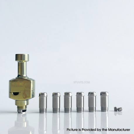 Rekavape Wick'd Bridg'D Alpha Style RBA Bridge for Billet / Boro Mod - Gold, Titanium, Air Pin 1.2, 2, 2.5, 3, 3.5, 4, 4.5mm