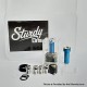 Sturdy One Style RBA Tank Kit for dotMod dotAIO V1 / V2 / V2 Lite / BB / Billet / Boro Mod - Nautica Blue, 1, 2, 2.5, 3.0, 4.0mm