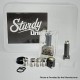 Sturdy One Style RBA Tank Kit for dotMod dotAIO V1 / V2 / V2 Lite / BB / Billet / Boro Mod - Raven Black, 1, 2, 2.5, 3.0, 4.0mm