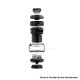 Authentic Thunder Cloud Blaze Pro Max RTA Atomizer - Matte Black, 5.0 / 8.5ml, 28mm Diameter