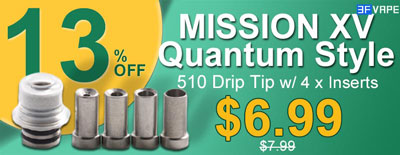 MISSION XV Quantum Style 510 Drip Tip Flash Sale