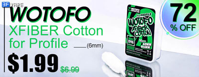 72% OFF Wotofo Xfiber Cotton for Profile Flash Sale