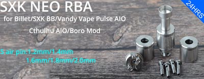 SXK NEO Style RBA Bridge for Billet/SXK BB/Vandy Vape Pulse AIO/Cthulhu AIO/Boro Mod