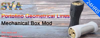 Portofino Geometrical Lines Style Mechanical Box Mod