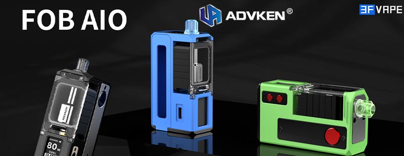 Authentic Advken FOB 80W AIO Boro Box Mod Kit