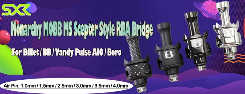 SXK Monarchy MOBB MS Scepter Style RBA Bridge for Billet / BB / Vandy Pulse AIO / Boro