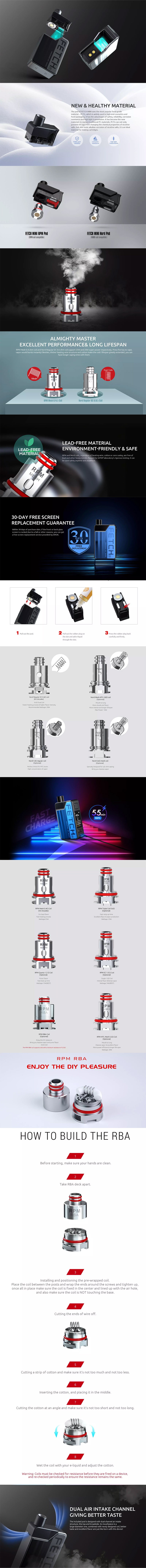 SMOKTech SMOK Fetch Mini 40W 1200mAh VW Box Mod Pod System Starter Kit