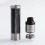Authentic Steel Tailspin Mechanical Mod + RDTA Silver Kit