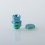 Authentic MK MODS Ti-type2 Drip Tip + Button Set for SXK BB / Billet Green