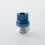 Monarchy Inverted Whistle Dama Style Drip Tip for BB / Billet / Boro Mod Blue