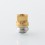 Monarchy Inverted Whistle Dama Style Drip Tip for BB / Billet / Boro Mod Gold