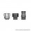 Authentic MECHVAPE 510 Nuts & Drip Tip Pack Transparency Black